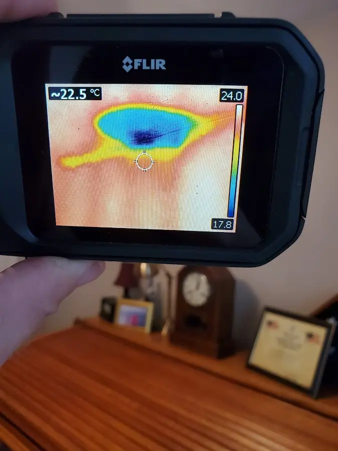 Thermal imaging inspection for water damage in Brookline